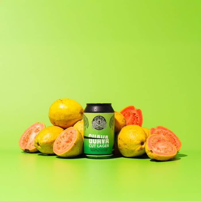 Guava Lager can surrounded by guavas.