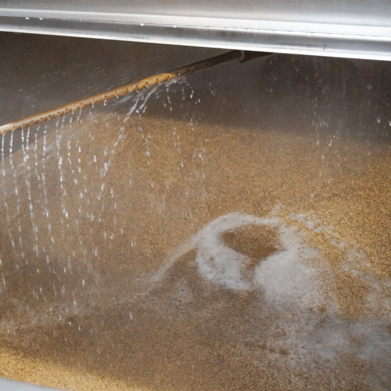 gluten free alcohol free beer being made